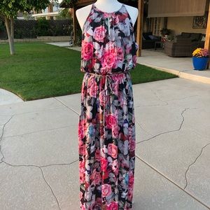 Jennifer Lopez Floral Maxi Dress
